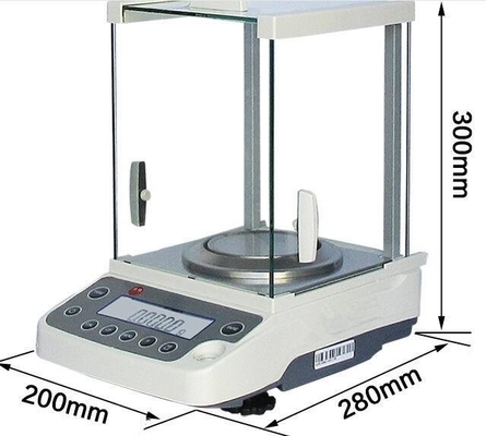Van de laboratoriumprecisie de Analytische Digitale 0.1mg Schaal van de het Saldo220g 0.0001g Elektronische Schaal