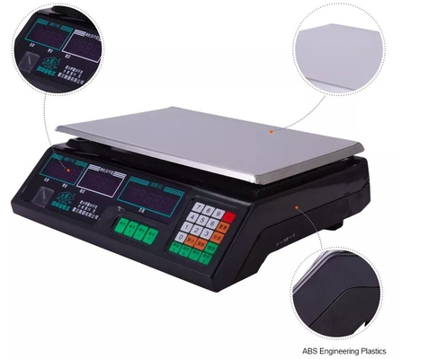 30KG het wegen van Elektronische Tellende de Schaal LEIDENE van de Saldoschaal Hoge Definitie