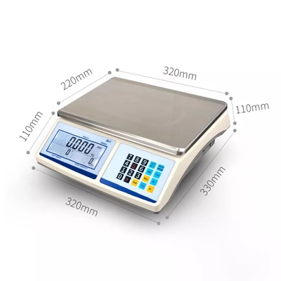 LCD Vertonings Digitale Tellende Schaal Elektronische Industriële Tellende het Wegen Schaal