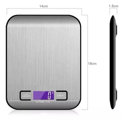 van de de Keukenschaal van 5Kg 5000G 11Lb de Elektronische Voeding van het het Voedselgewicht Digitale